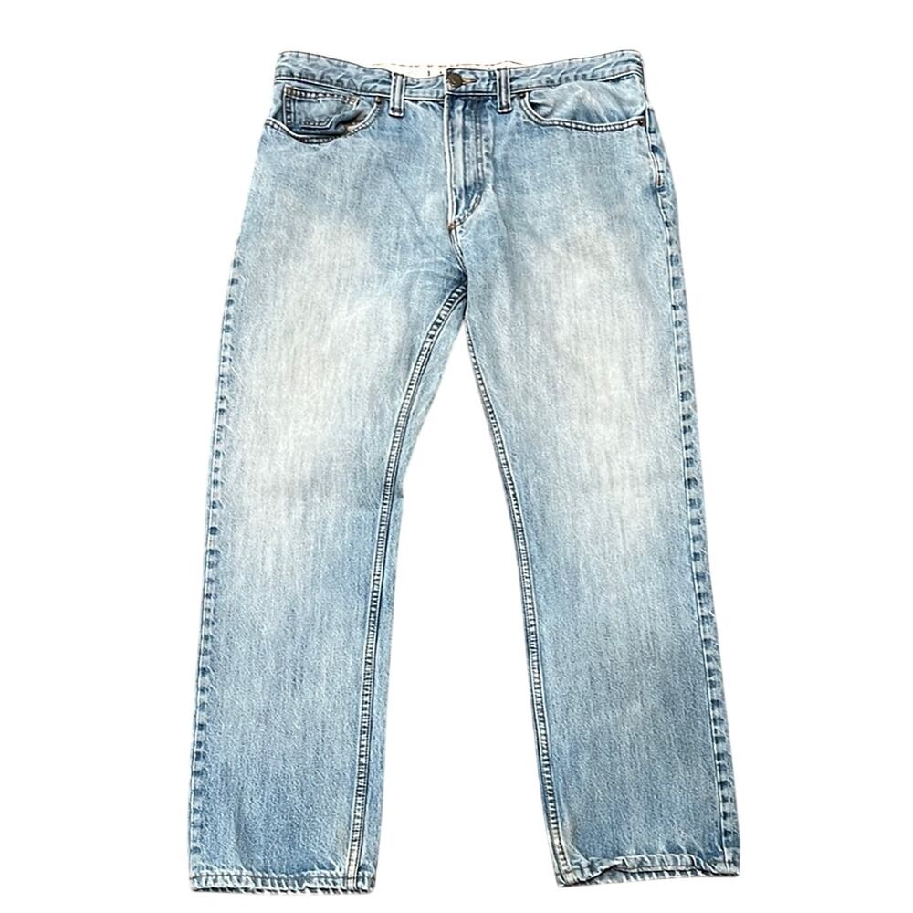 Lands' End Men's Straight Fit Jean Medium Wash Size 38